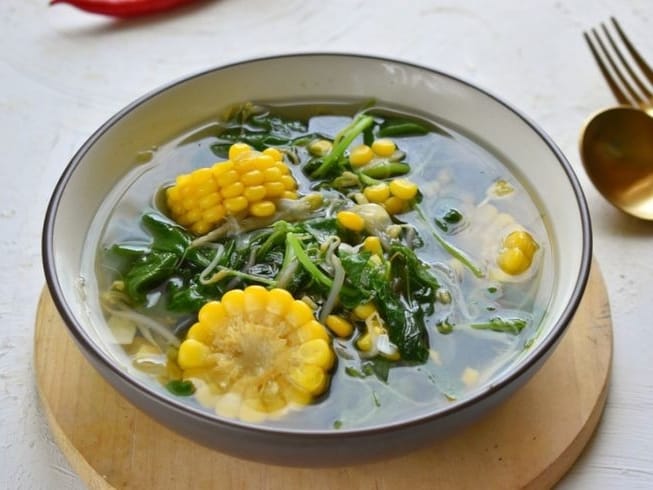 Sayur Bayam Jagung | Foto : Pinterest