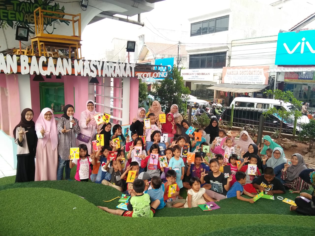 Taman Bacaan Masyarakat (TBM) Kolong | Foto: Ananda Eka Putri