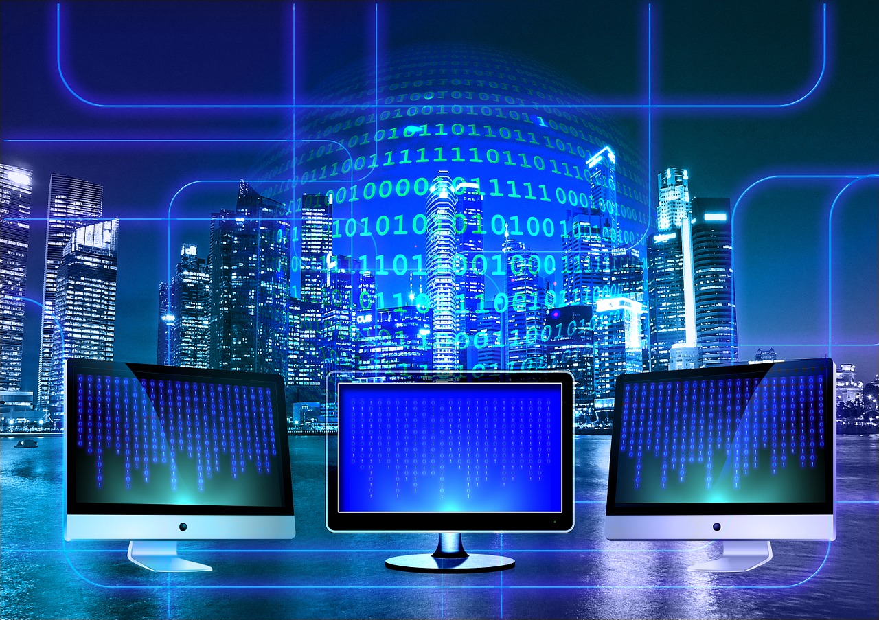 Digital Ilustrasi dunia digital. (Pixabay.com)