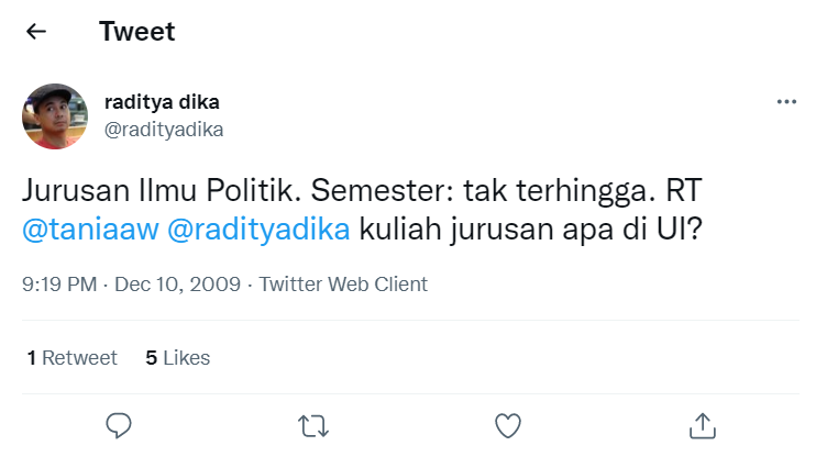 Tweet Raditya Dika