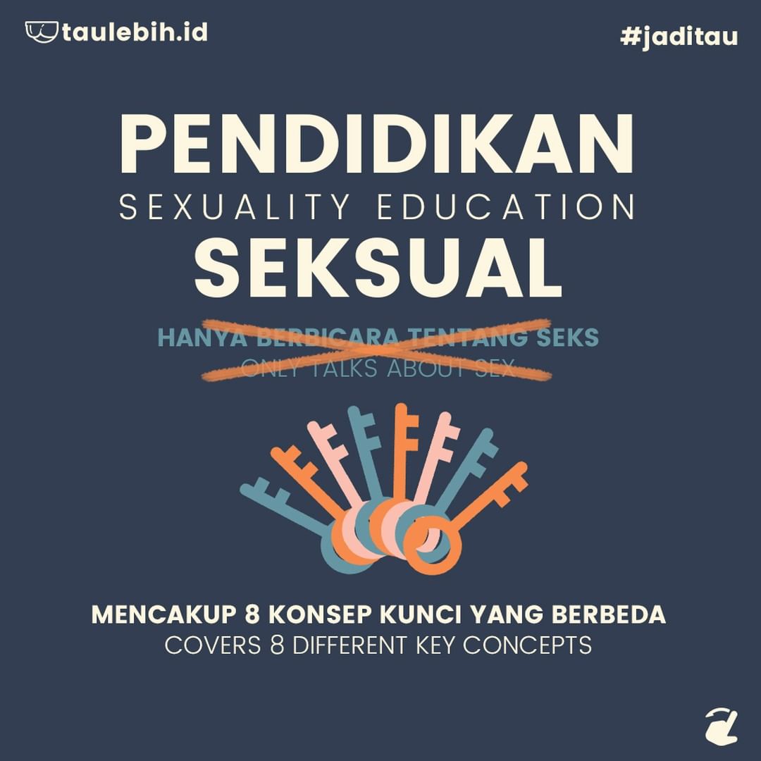 Salah satu konten edukasi seks | Foto: @taulebih.id/Instagram