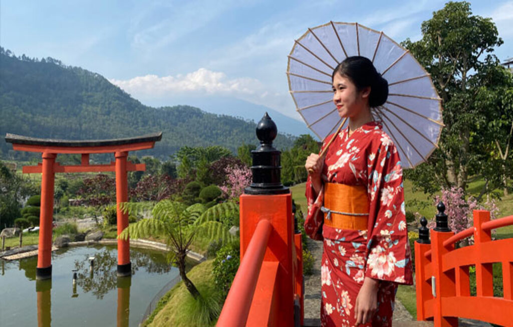 spot foto Instagramable di wisata berendam air panas The Onsen Hot Spring Resort | Foto: TIMES Indonesia