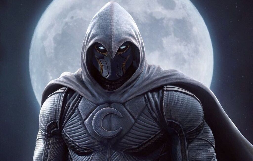 selain identik dengan kostum serba putih, Moon Knight juga identik dengan bulan | Foto: Twitter/@rafagrassetti/Kabar Tegal selain identik dengan kostum serba putih, Moon Knight juga identik dengan bulan | Foto: Twitter/@rafagrassetti/Kabar Tegal